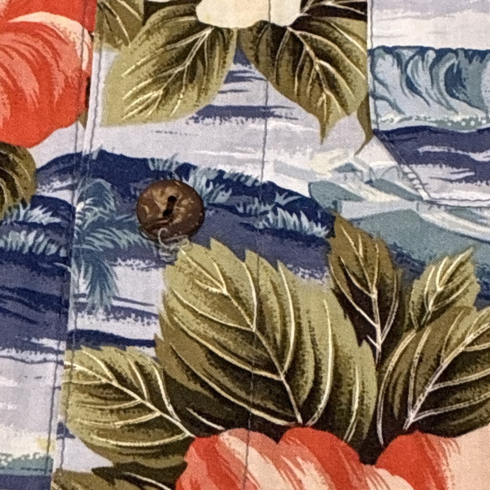 VTG O'Neill Men's Shirt Large‎ Multicolor Hawaiian Floral USA Kalapana 90s Retro - Picture 8 of 11